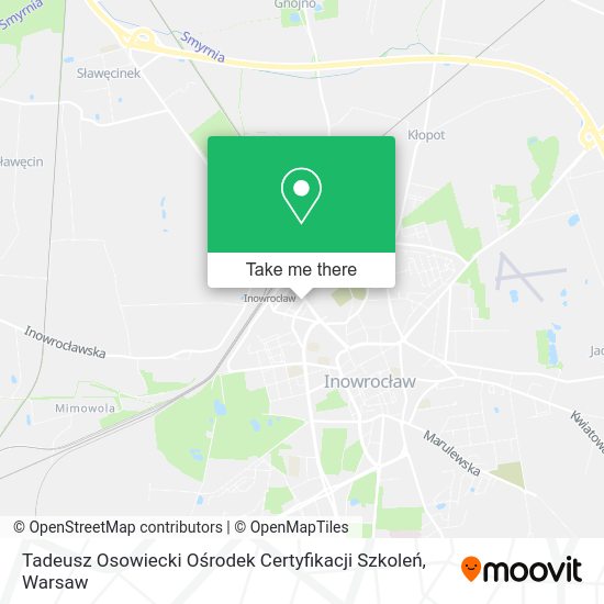 Tadeusz Osowiecki Ośrodek Certyfikacji Szkoleń map