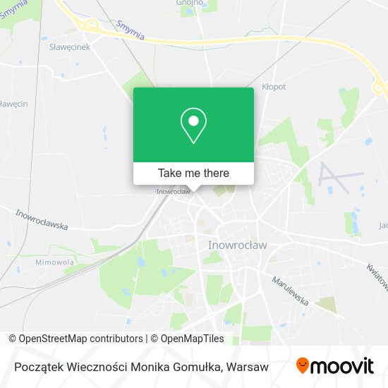 Początek Wieczności Monika Gomułka map