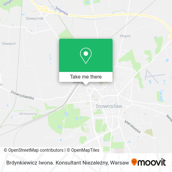 Brdynkiewicz Iwona. Konsultant Niezależny map