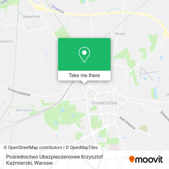 Pośrednictwo Ubezpieczeniowe Krzysztof Kaźmierski map