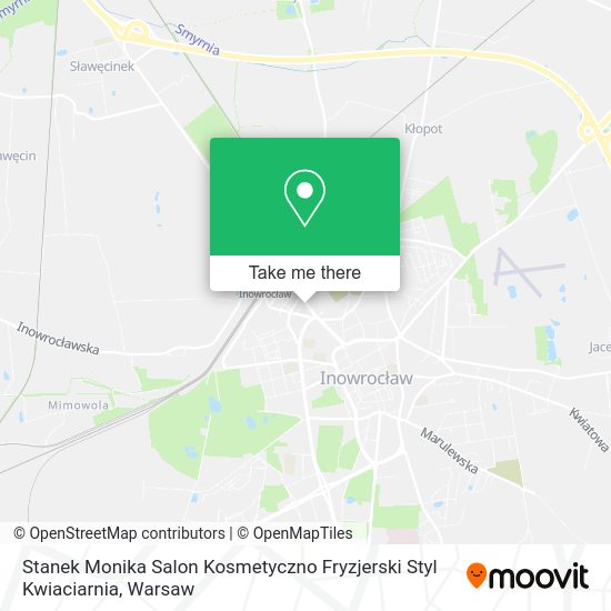 Stanek Monika Salon Kosmetyczno Fryzjerski Styl Kwiaciarnia map