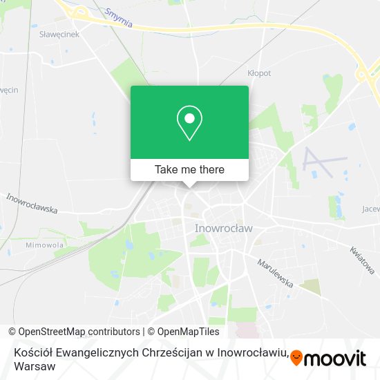 Kościół Ewangelicznych Chrześcijan w Inowrocławiu map