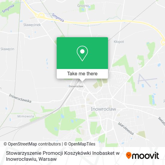 Stowarzyszenie Promocji Koszykówki Inobasket w Inowrocławiu map