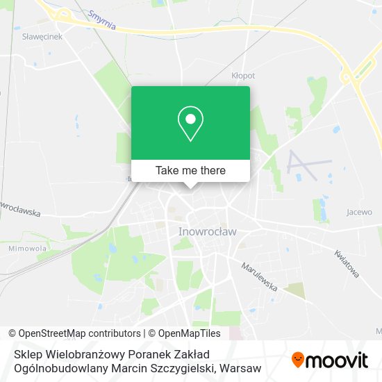 Sklep Wielobranżowy Poranek Zakład Ogólnobudowlany Marcin Szczygielski map