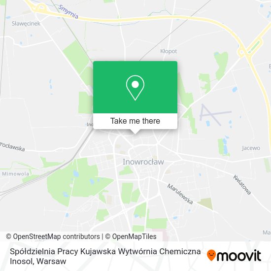 Spółdzielnia Pracy Kujawska Wytwórnia Chemiczna Inosol map