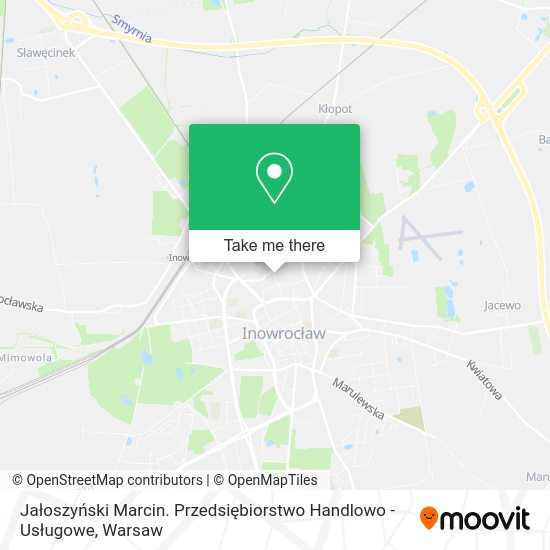 Jałoszyński Marcin. Przedsiębiorstwo Handlowo - Usługowe map