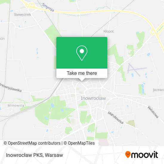 Карта Inowrocław PKS