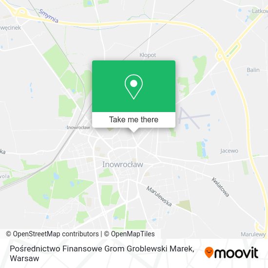 Pośrednictwo Finansowe Grom Groblewski Marek map