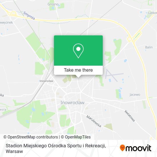 Карта Stadion Miejskiego Ośrodka Sportu i Rekreacji