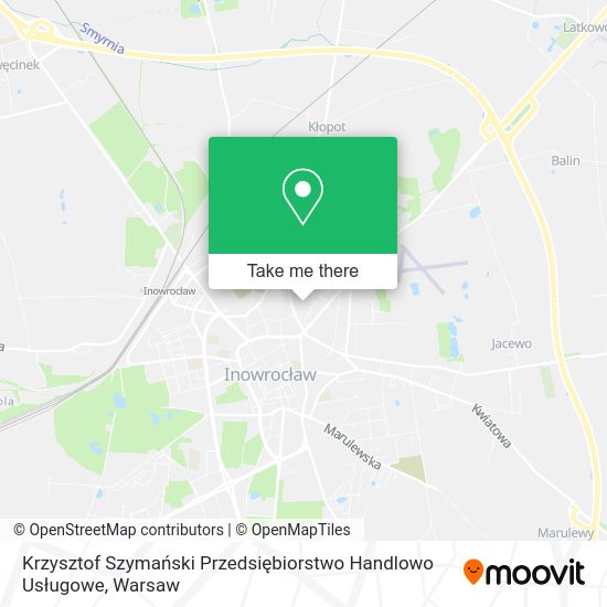 Krzysztof Szymański Przedsiębiorstwo Handlowo Usługowe map