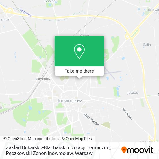 Zakład Dekarsko-Blacharski i Izolacji Termicznej, Pęczkowski Zenon Inowrocław map