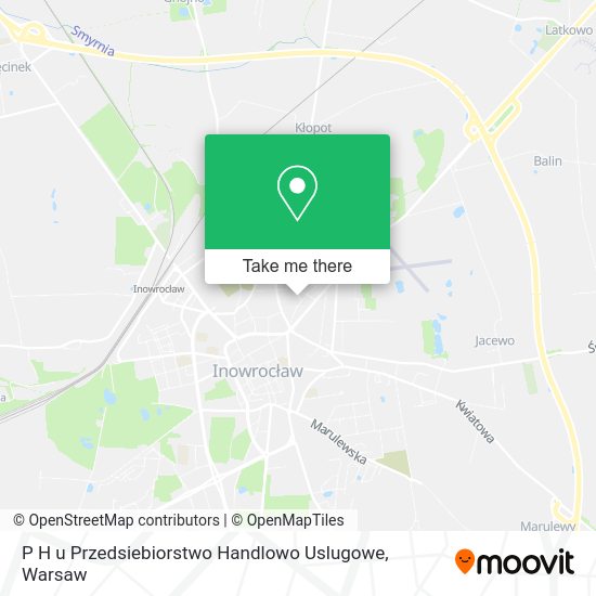 P H u Przedsiebiorstwo Handlowo Uslugowe map