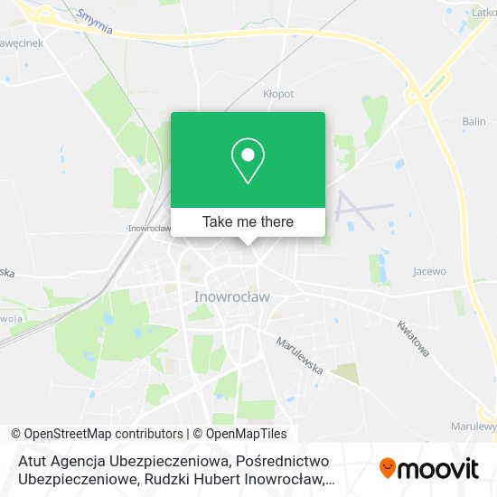 Atut Agencja Ubezpieczeniowa, Pośrednictwo Ubezpieczeniowe, Rudzki Hubert Inowrocław map