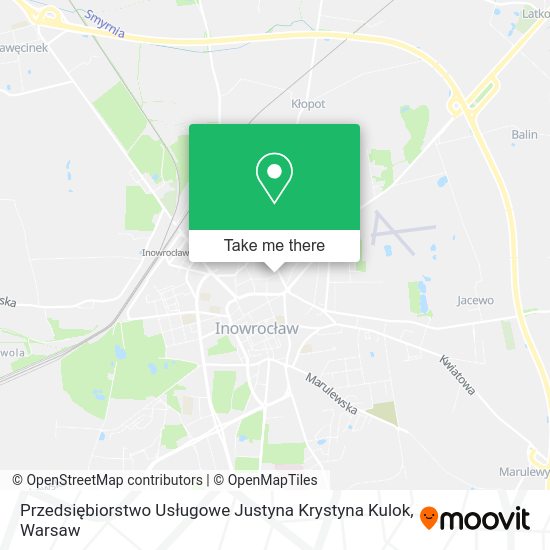 Przedsiębiorstwo Usługowe Justyna Krystyna Kulok map