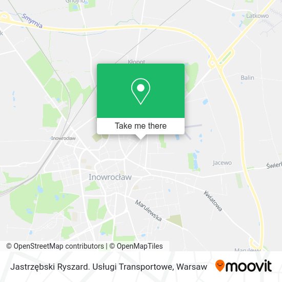 Jastrzębski Ryszard. Usługi Transportowe map