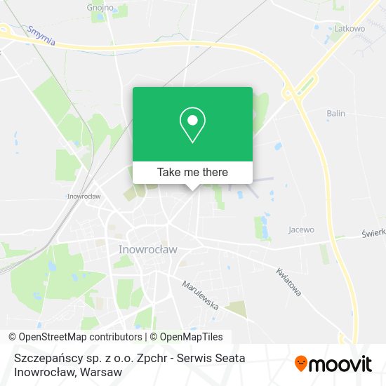 Szczepańscy sp. z o.o. Zpchr - Serwis Seata Inowrocław map