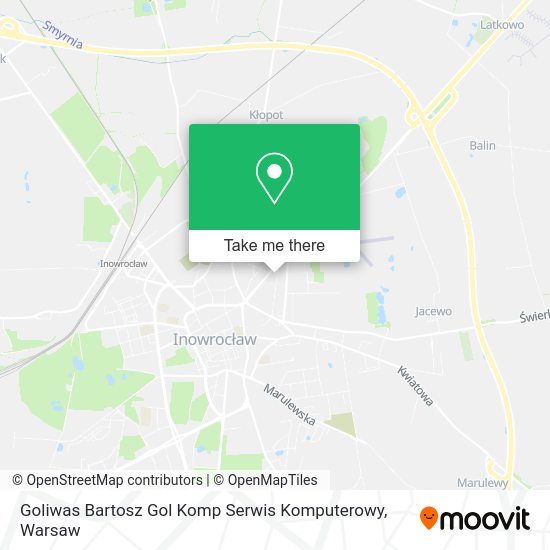 Goliwas Bartosz Gol Komp Serwis Komputerowy map