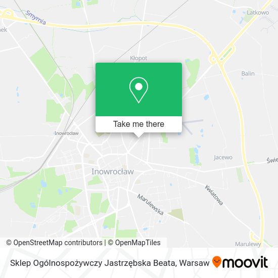 Sklep Ogólnospożywczy Jastrzębska Beata map