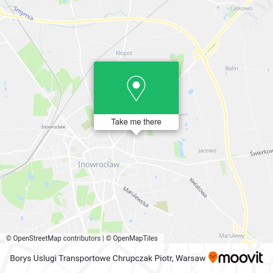 Borys Uslugi Transportowe Chrupczak Piotr map