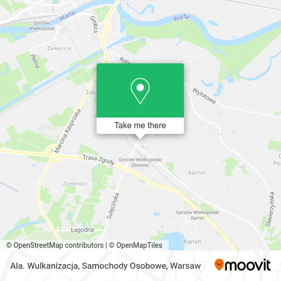 Карта Ala. Wulkanizacja, Samochody Osobowe