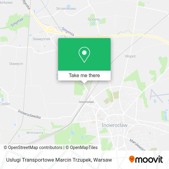 Usługi Transportowe Marcin Trzupek map