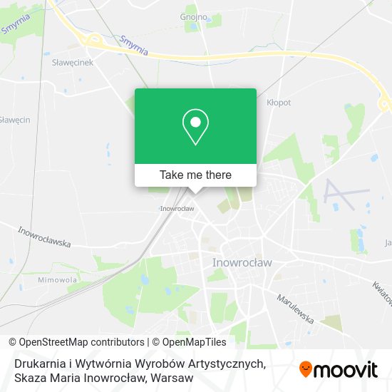 Drukarnia i Wytwórnia Wyrobów Artystycznych, Skaza Maria Inowrocław map