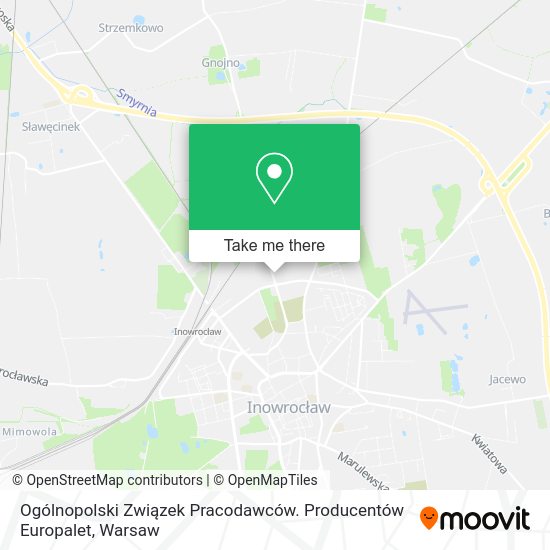 Ogólnopolski Związek Pracodawców. Producentów Europalet map