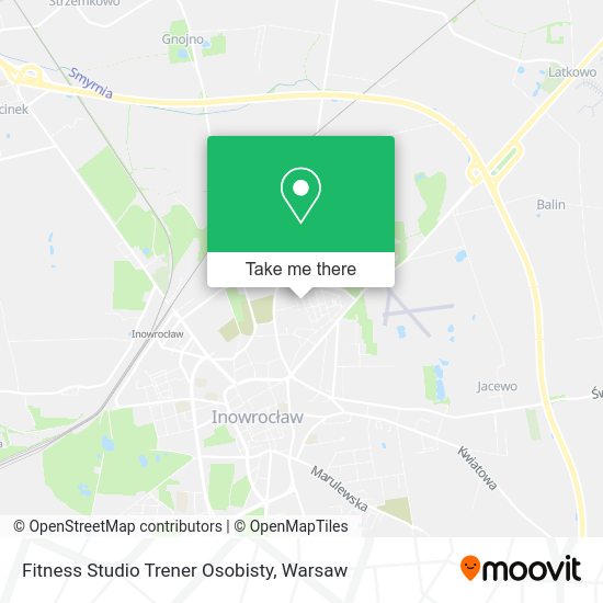 Fitness Studio Trener Osobisty map