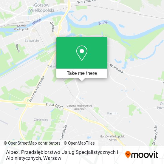 Alpex. Przedsiębiorstwo Usług Specjalistycznych i Alpinistycznych map