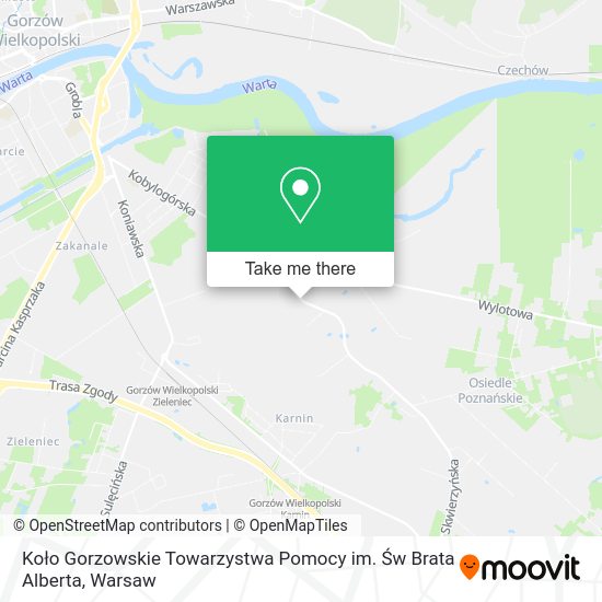 Koło Gorzowskie Towarzystwa Pomocy im. Św Brata Alberta map