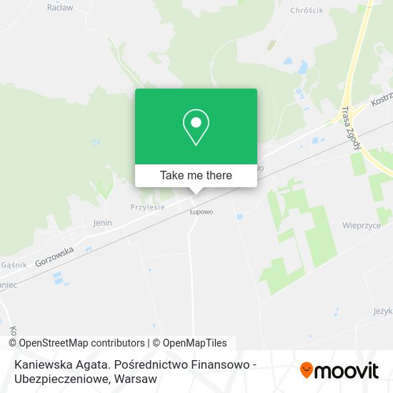 Kaniewska Agata. Pośrednictwo Finansowo - Ubezpieczeniowe map