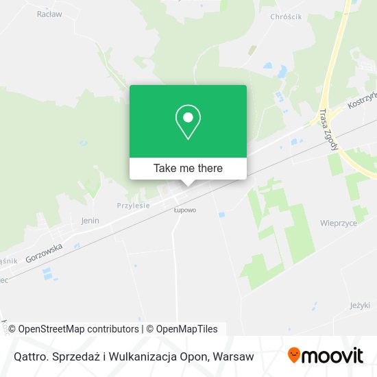 Qattro. Sprzedaż i Wulkanizacja Opon map