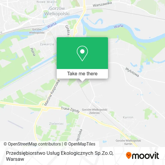 Карта Przedsiębiorstwo Usług Ekologicznych Sp.Zo.O