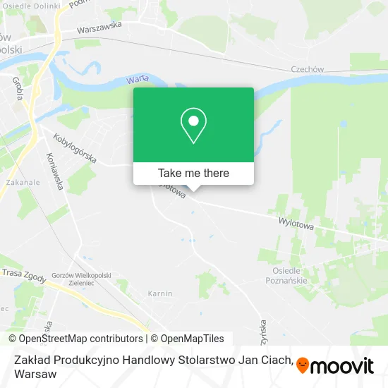 Zakład Produkcyjno Handlowy Stolarstwo Jan Ciach map