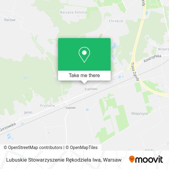 Lubuskie Stowarzyszenie Rękodzieła Iwa map