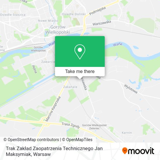 Trak Zakład Zaopatrzenia Technicznego Jan Maksymiak map