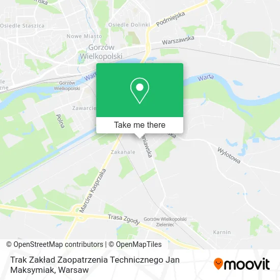Карта Trak Zakład Zaopatrzenia Technicznego Jan Maksymiak