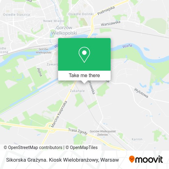 Sikorska Grażyna. Kiosk Wielobranżowy map