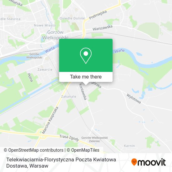 Telekwiaciarnia-Florystyczna Poczta Kwiatowa Dostawa map