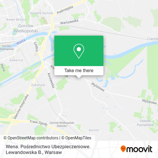 Wena. Pośrednictwo Ubezpieczeniowe. Lewandowska B. map