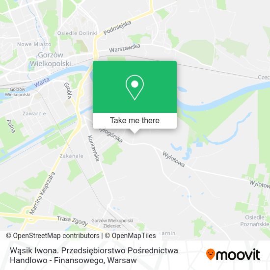 Wąsik Iwona. Przedsiębiorstwo Pośrednictwa Handlowo - Finansowego map