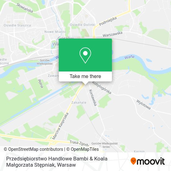 Przedsiębiorstwo Handlowe Bambi & Koala Małgorzata Stępniak map