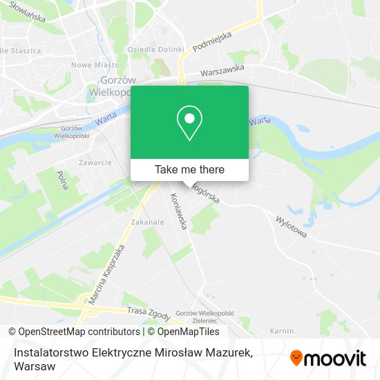 Instalatorstwo Elektryczne Mirosław Mazurek map