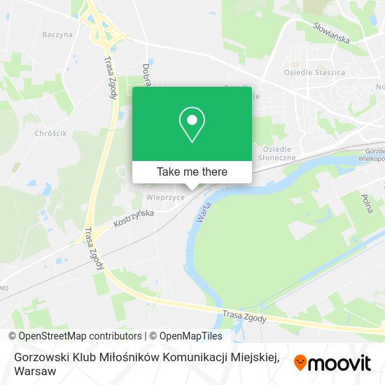 Gorzowski Klub Miłośników Komunikacji Miejskiej map