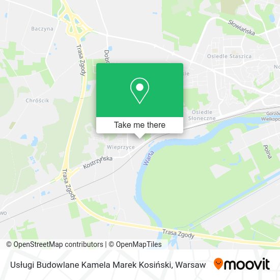 Usługi Budowlane Kamela Marek Kosiński map