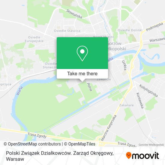 Polski Związek Działkowców. Zarząd Okręgowy map