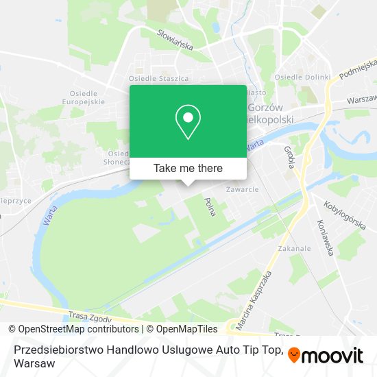 Карта Przedsiebiorstwo Handlowo Uslugowe Auto Tip Top