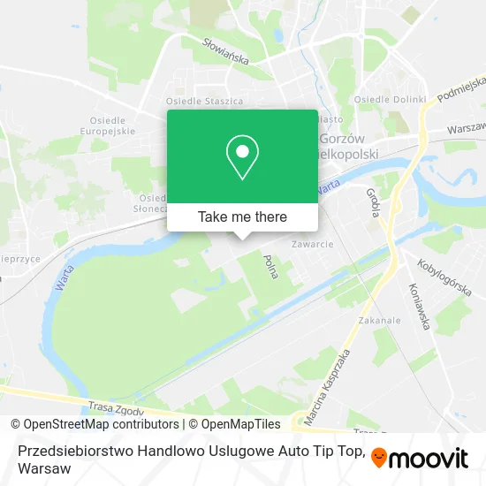 Карта Przedsiebiorstwo Handlowo Uslugowe Auto Tip Top
