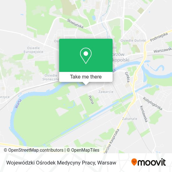 Карта Wojewódzki Ośrodek Medycyny Pracy