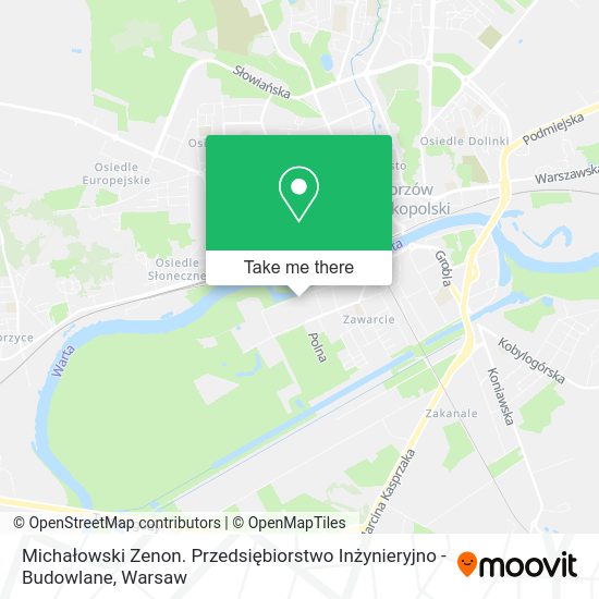 Michałowski Zenon. Przedsiębiorstwo Inżynieryjno - Budowlane map